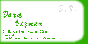 dora vizner business card