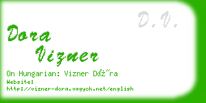 dora vizner business card